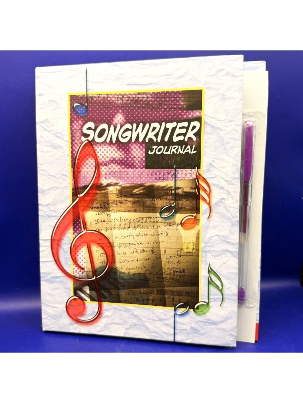 Scholastic Tangerine Press Songwriter Guided Journal 2002 Music Notebook w/Pen